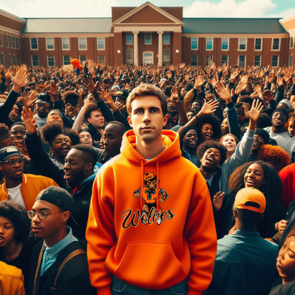 white kid ttu hoodie